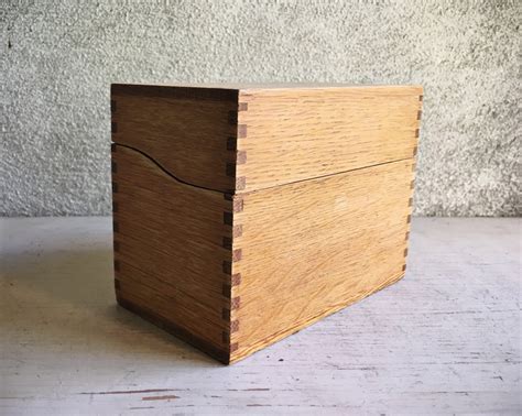 decorative 3x5 index card box